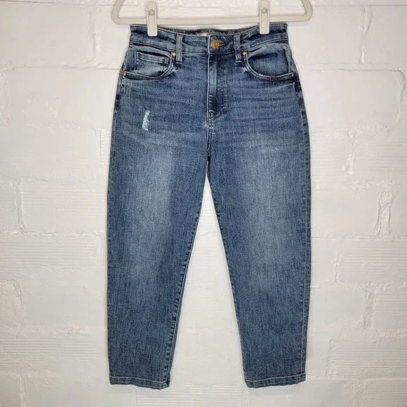 Kut From The Kloth Women's Size 2 Jeans Sienna Baggy Boyfriend Crop - Picture 1 of 5